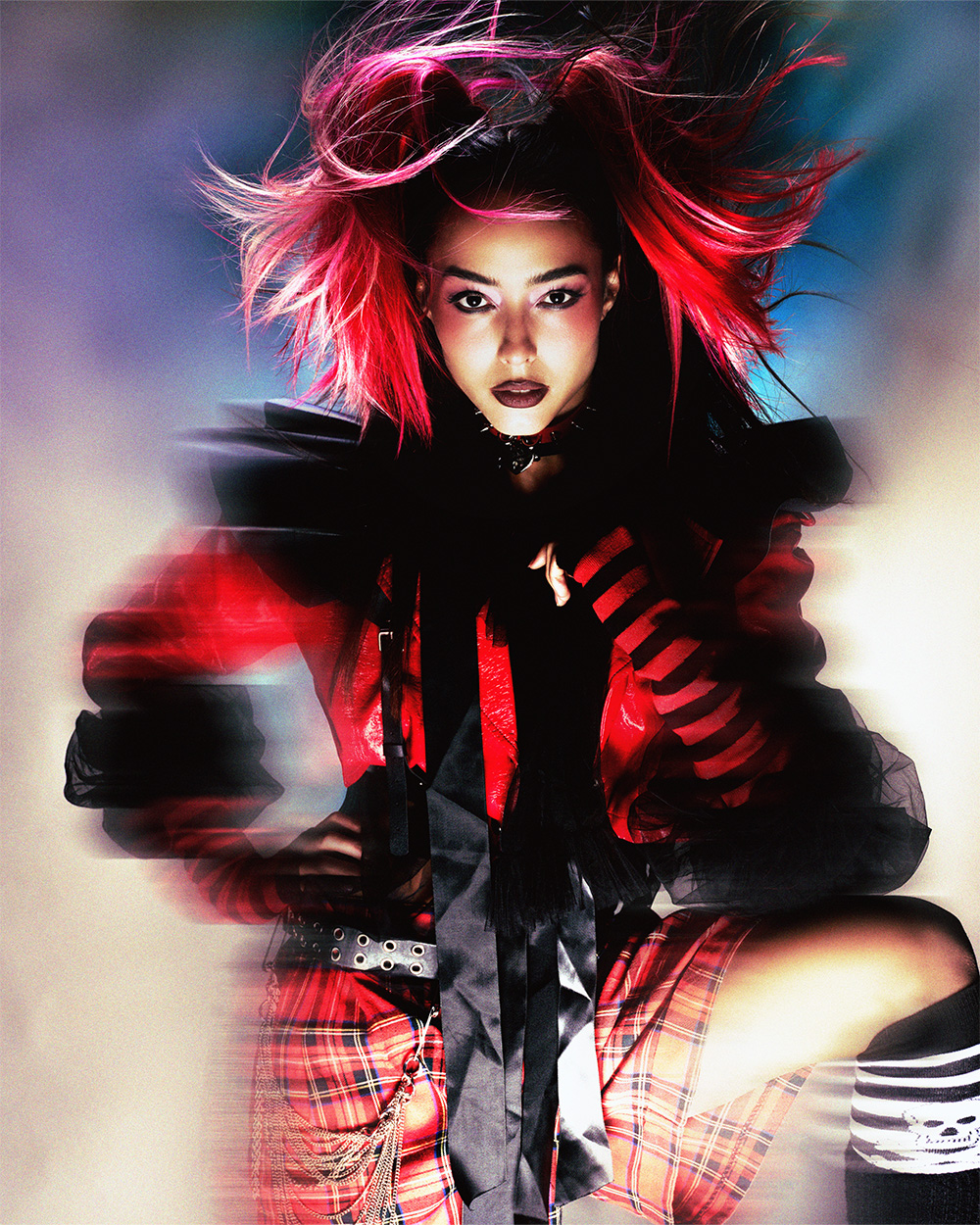 Vivid Pink Ponytails - Project Colour 2025 - Harajuku Collection